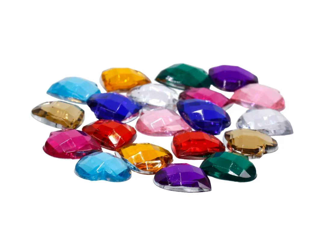 Jags Kundan Stone Diamond Heart Small T14 20Pcs JT14H-8