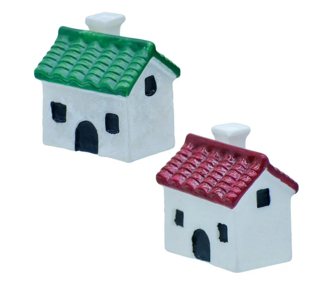 Miniature House Set Of 2 Pics C0844-A