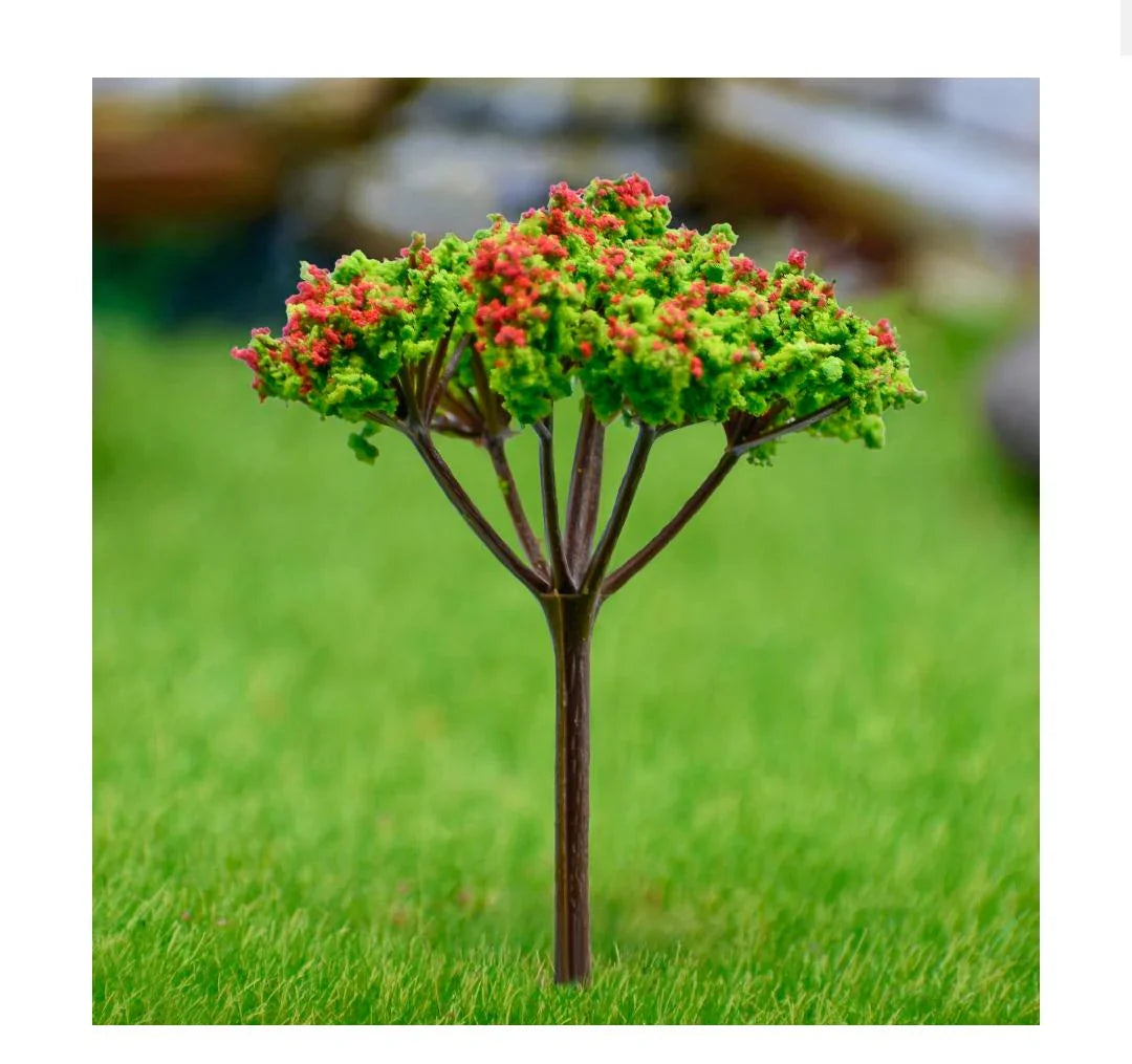 Artificial Miniature Tree 1 Pcs Green & Red TL-90GRD