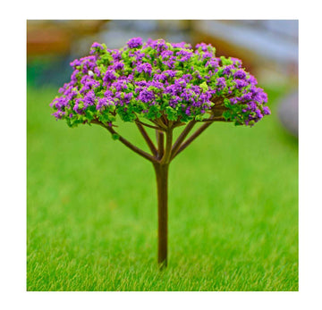 Artificial Miniature Tree 1 Pcs Green & Purple TL-90GPE
