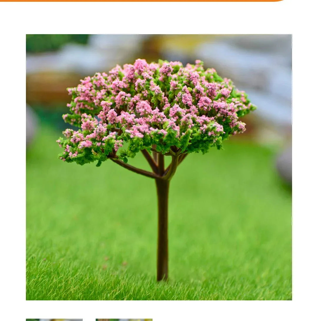 Artificial Miniature Tree 1 Pcs Green & Baby Pink TL-90GBPK