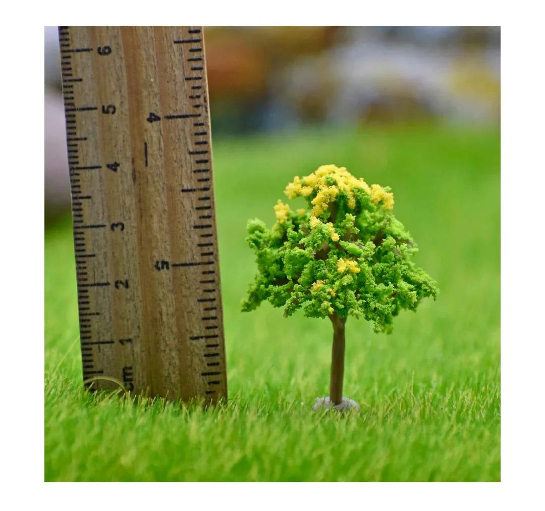 Artificial Miniature Tree Green & Yellow 2 Pcs FU-40GYW
