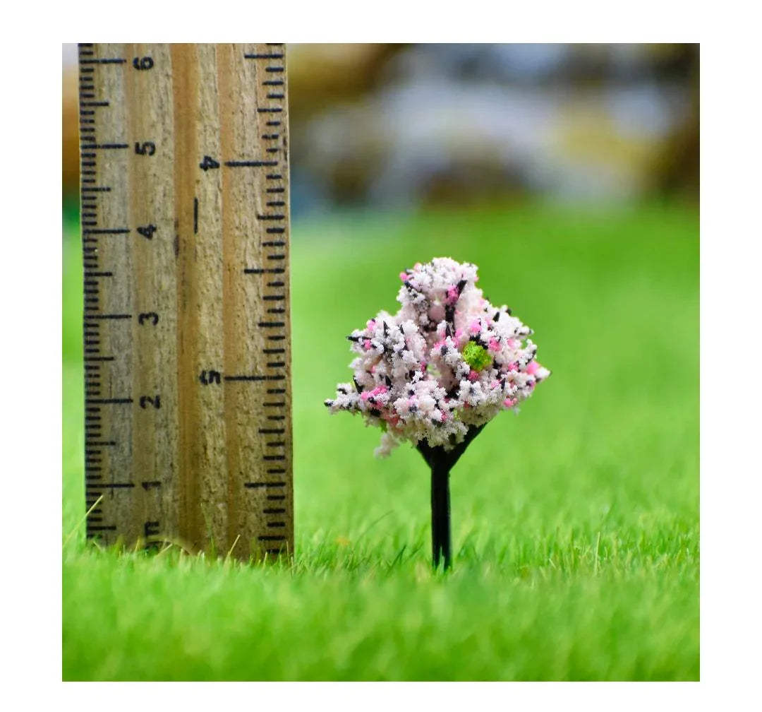 Artificial Miniature Two Tone Baby Pink Tree 2 Pcs 018-40TT