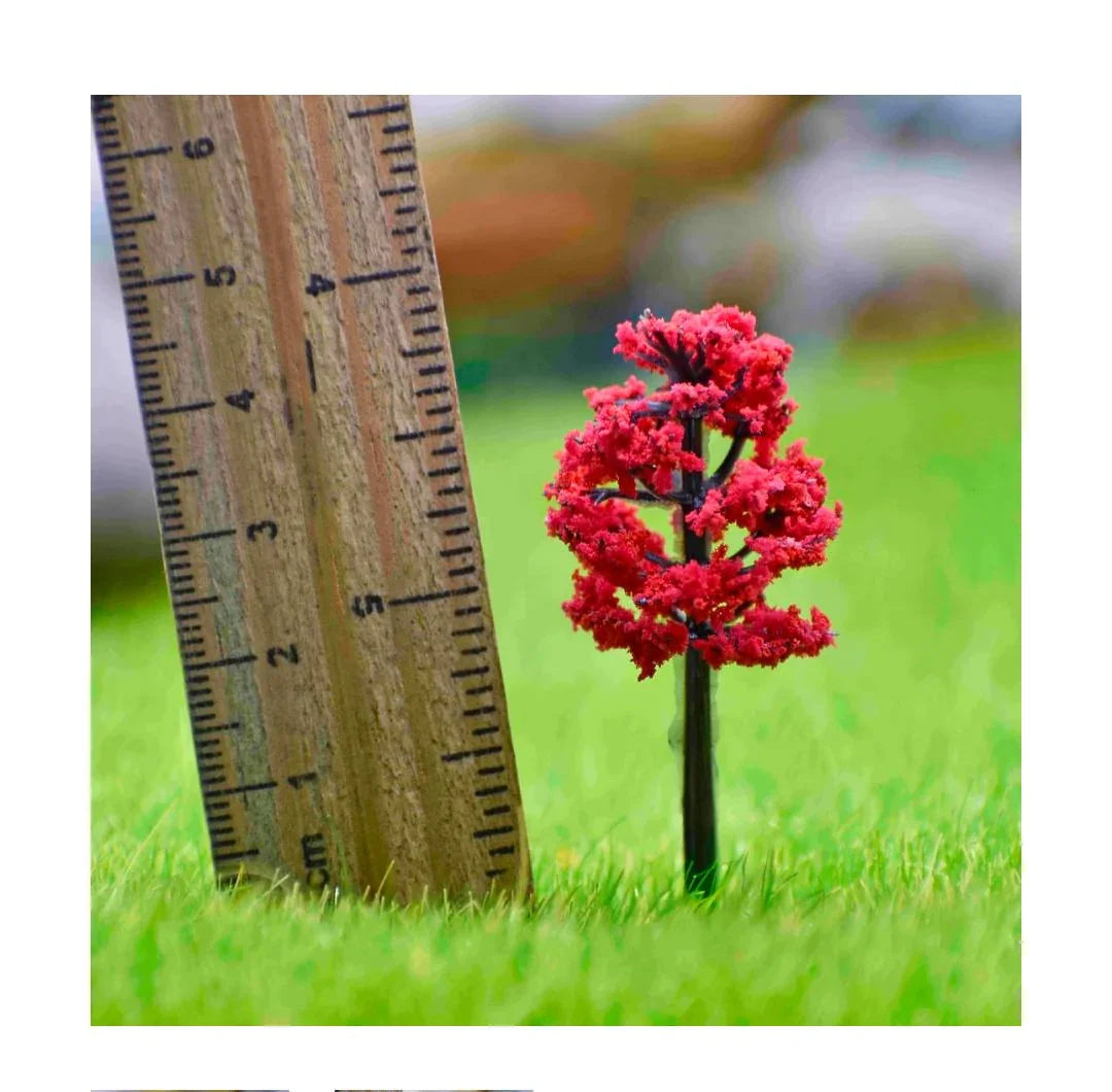 Artificial Miniature Red Tree 2 Pcs 002-40RD