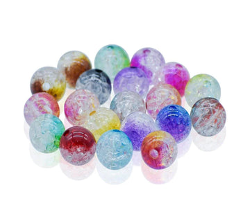 Jags Craft Beads Crystal MultiColour 12MM 20Gsm JBCM12MM