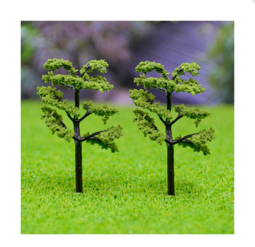 Artificial Miniature Tree 2 Pcs T019-50 Green 019-50GN