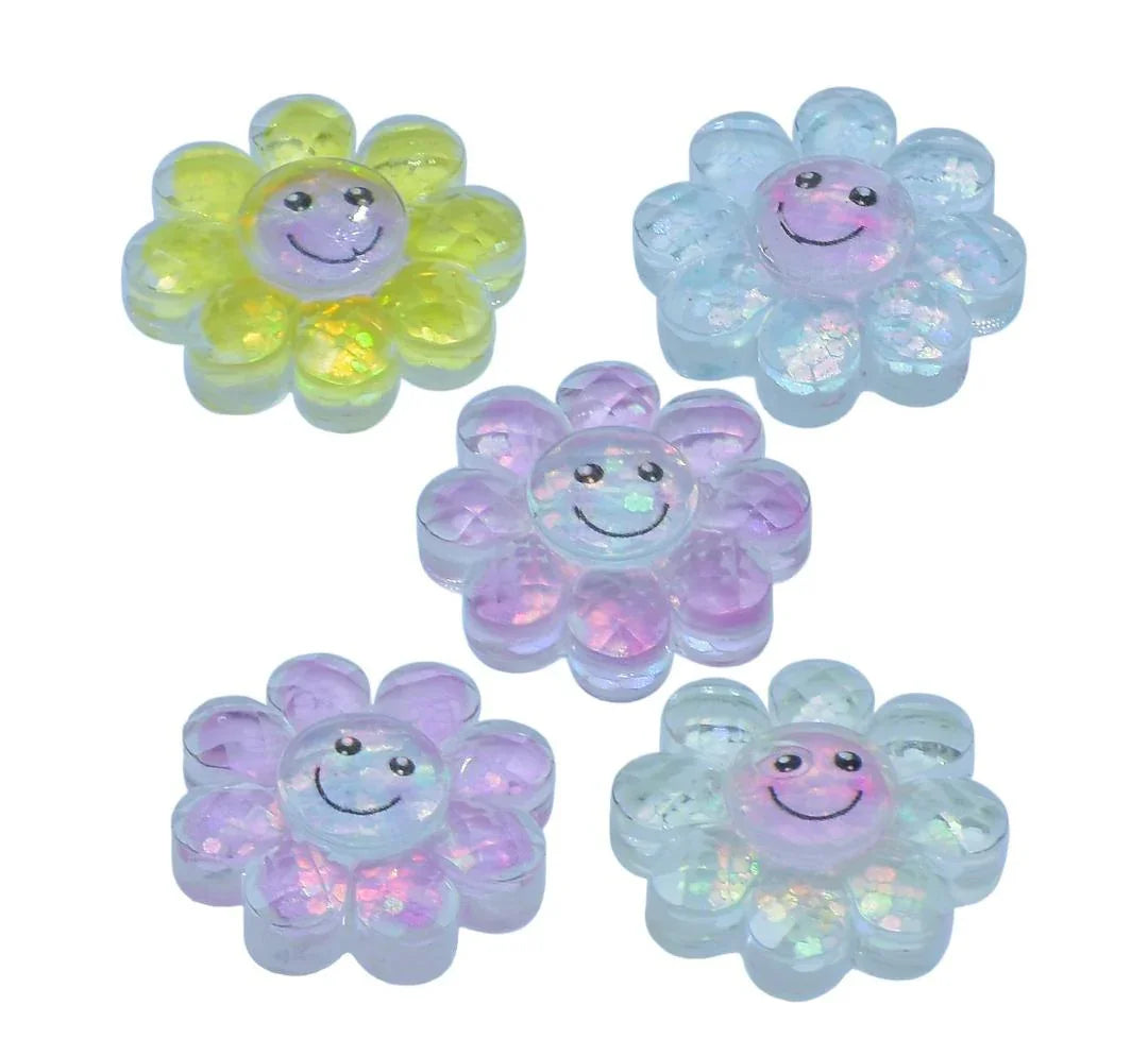 Miniature Crystal Sunflower 5Pcs Mix Colour MMAN-53