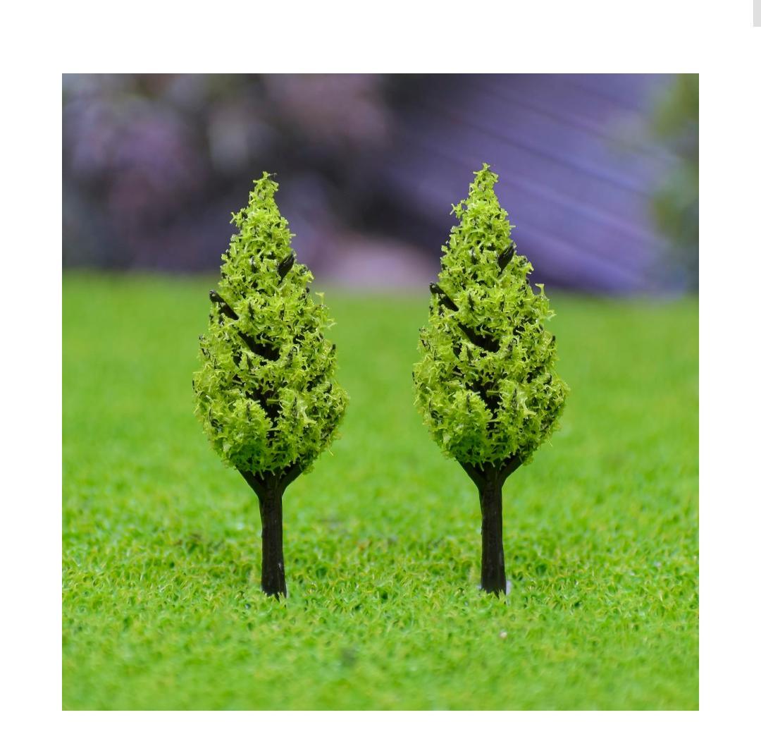 Artificial Miniature Tree 2 Pcs S-45 Light Green S-45LGN