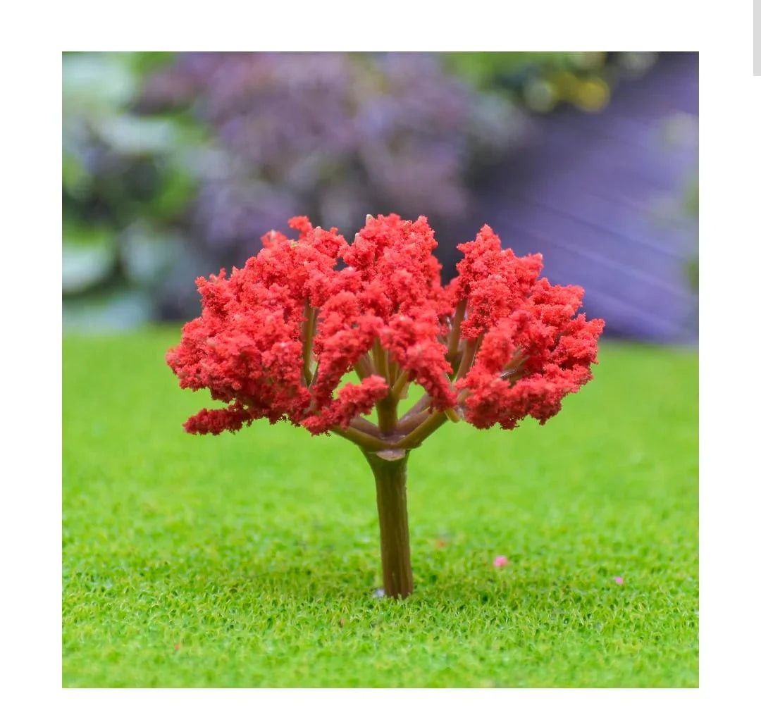 Artificial Miniature Tree 1 Pcs Red TL-40RD