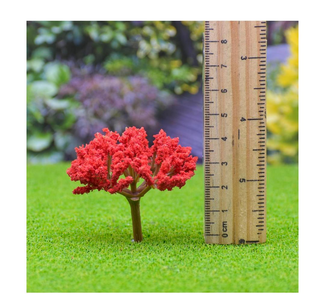 Artificial Miniature Tree 1 Pcs Red TL-40RD