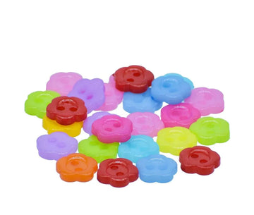 Jags Craft Decorative Button Flower 16L 25Pc JCDBP14