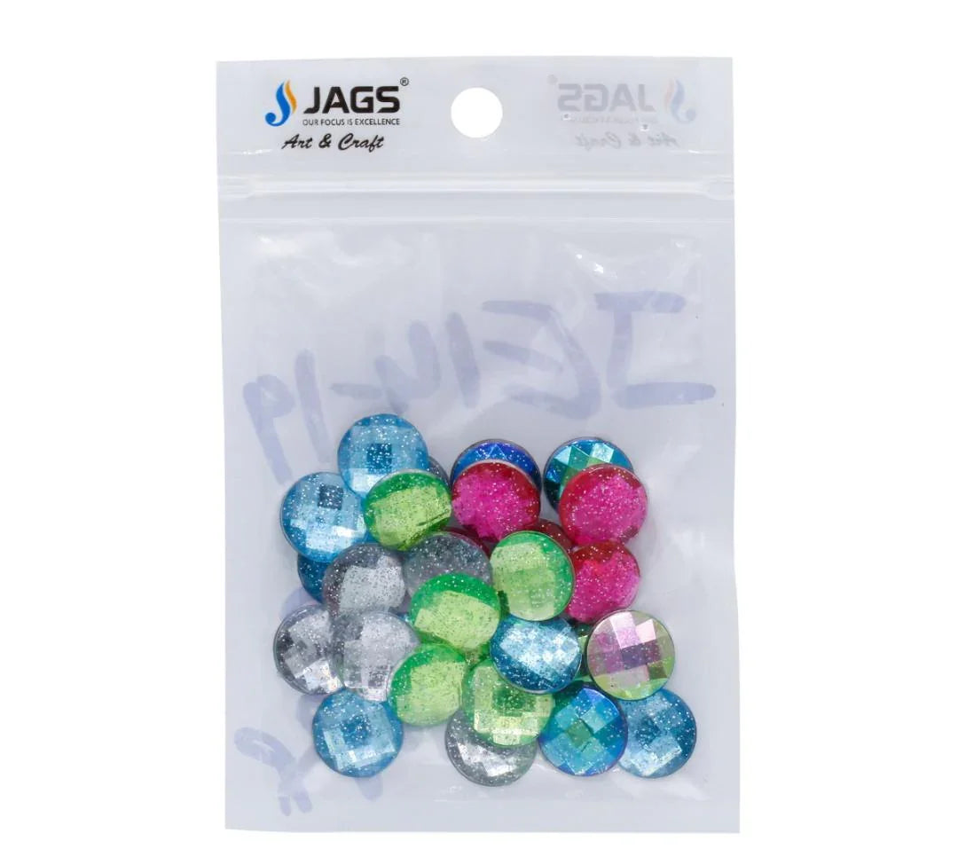 Jags Kundan Stone Diamond Round Glitter Small 30Pcs JE14-19
