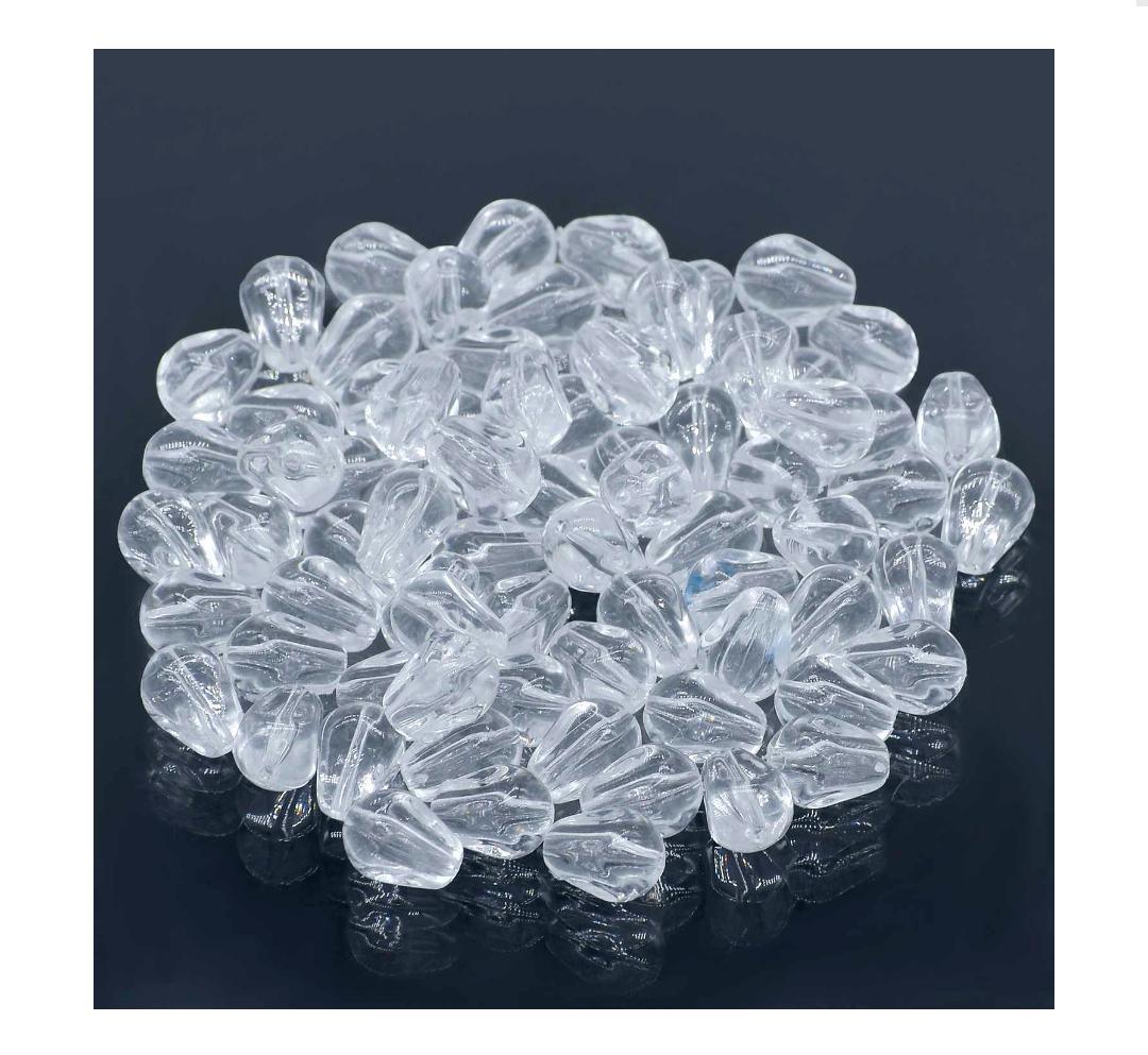 Jags Craft Beads Ovel Crystal 15X10 20Gsm JCBR07