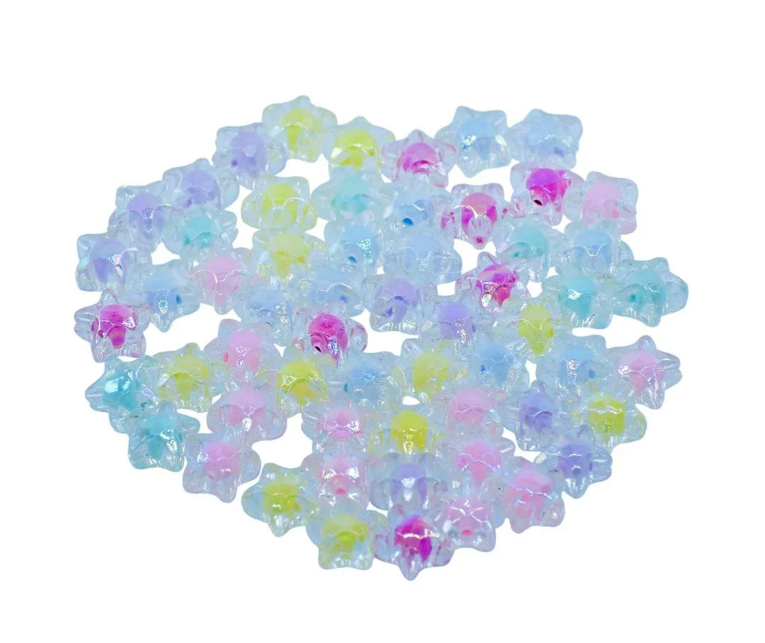 Jags Beads Two Ton Transparent Small Star 25GMS JCCP29