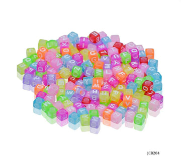 Jags Craft Beads Alphabet Square Small 25gm 6X6MM JCB204