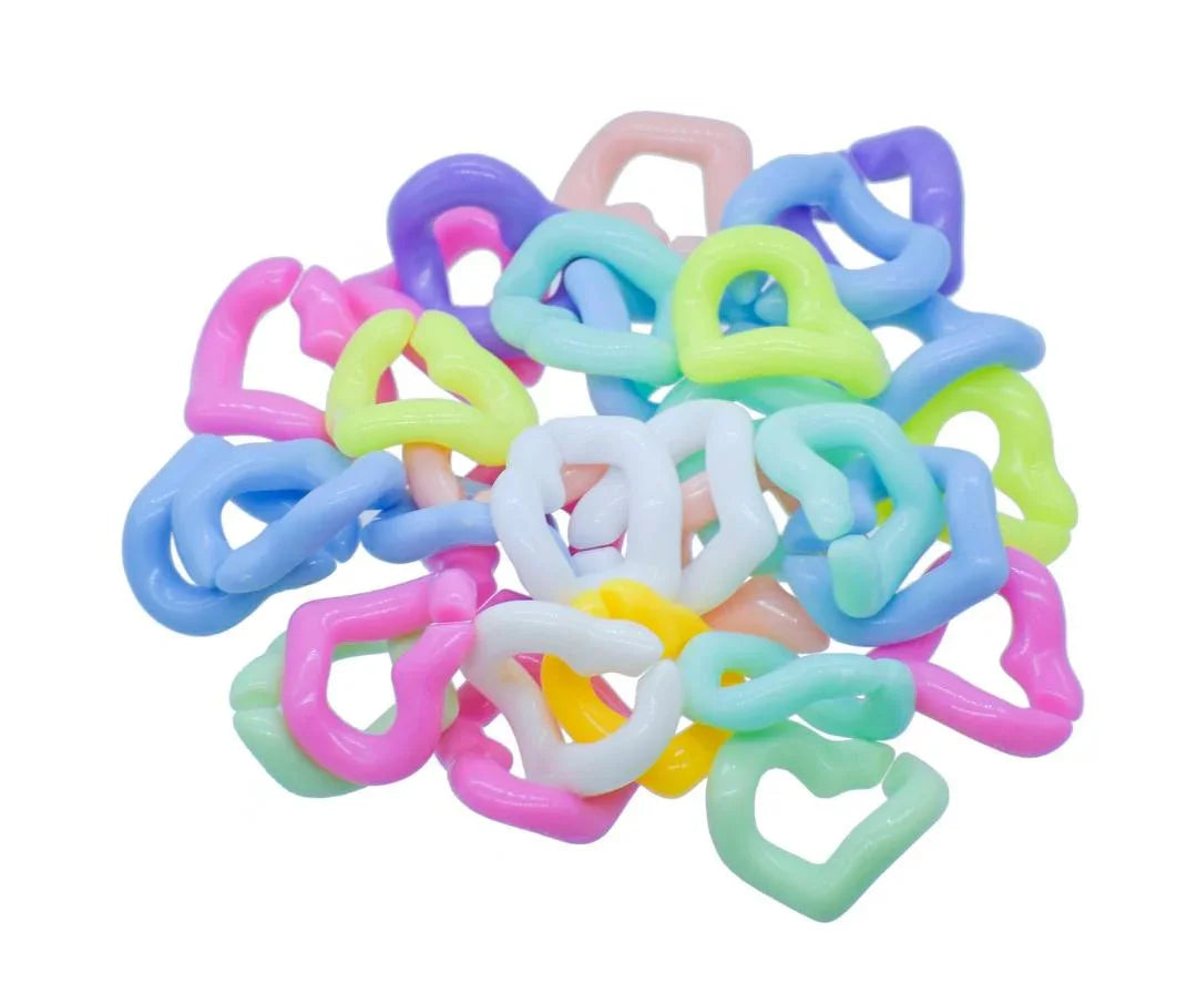 Jags DIY Plastic Chain Basic Pattern 25Gsm Heart JDPC20