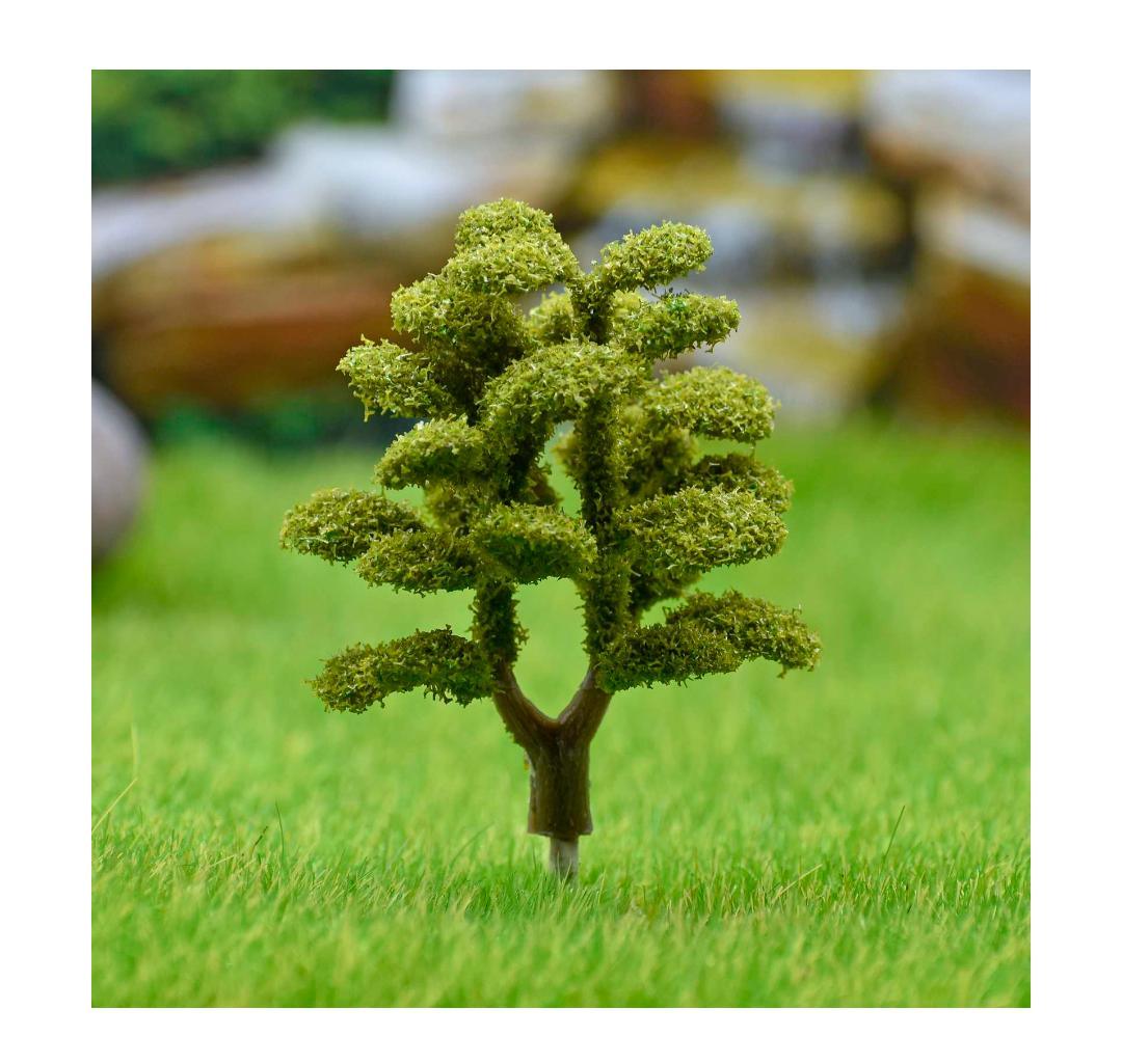 Artificial Miniature Tree Green 1 Pcs TM-65GN
