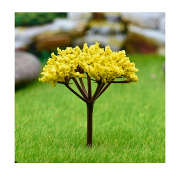 Artificial Miniature Cherry Blossom Yellow Tree 1pc TL-90YW