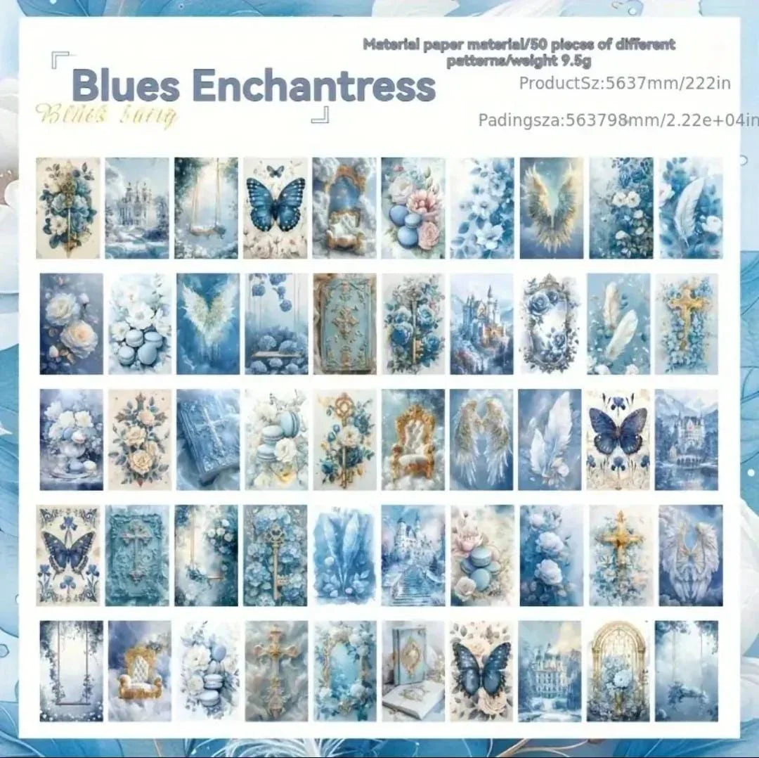 Mini printed Rice paper Diary l Pack of 1 (50 sheets )