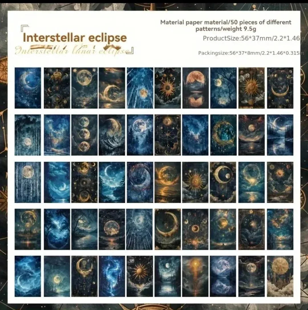 Mini printed Rice paper Diary l Pack of 1 (50 sheets )