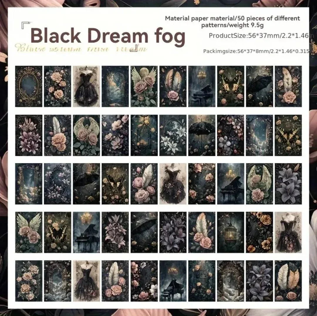 Mini printed Rice paper Diary l Pack of 1 (50 sheets )