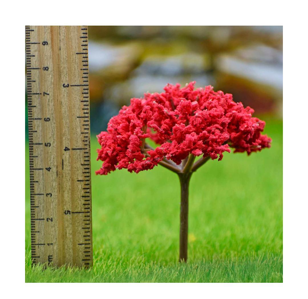 Artificial Miniature Cherry Blossom Red Tree 1pc TL-75RD