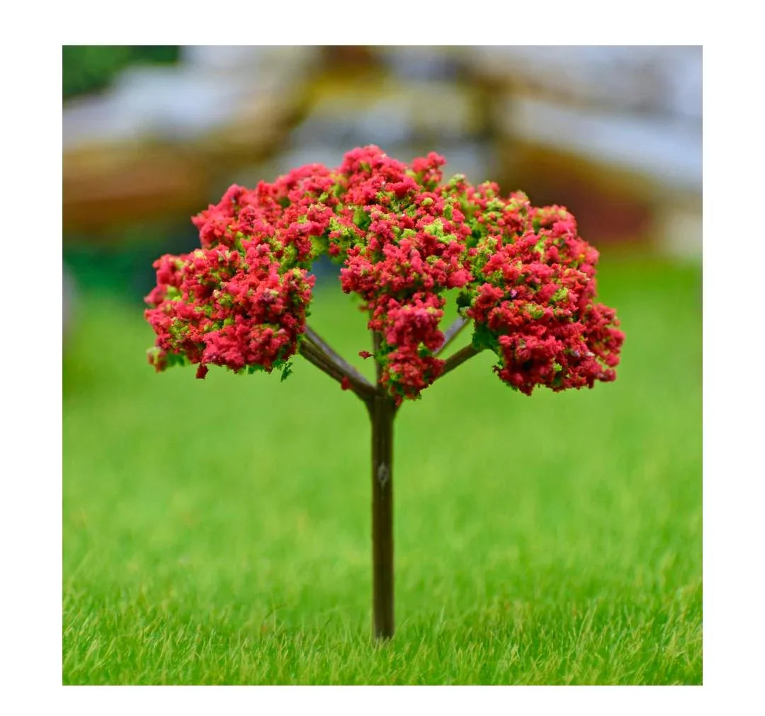 Artificial Miniature Tree 1 Pcs Green & Red TL-75GRD