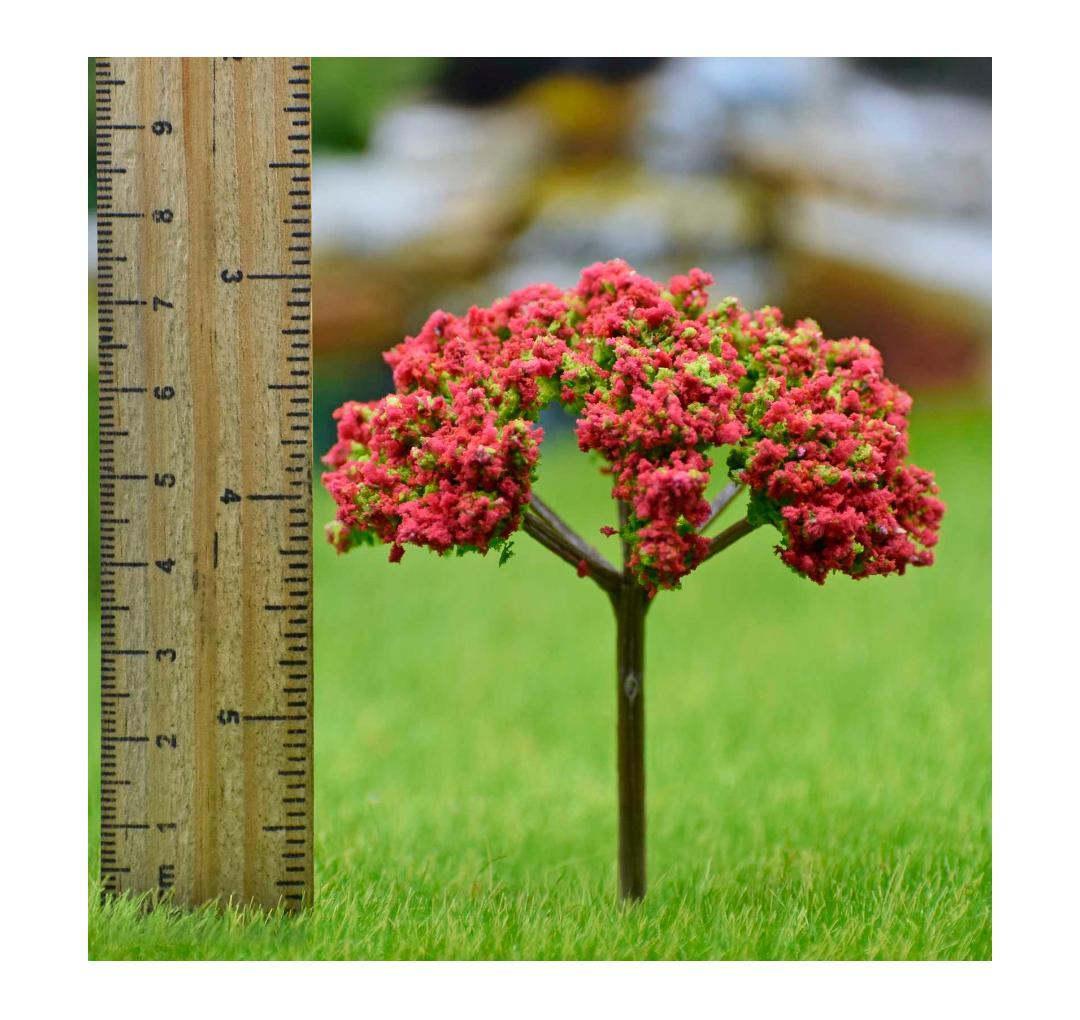 Artificial Miniature Tree 1 Pcs Green & Red TL-75GRD