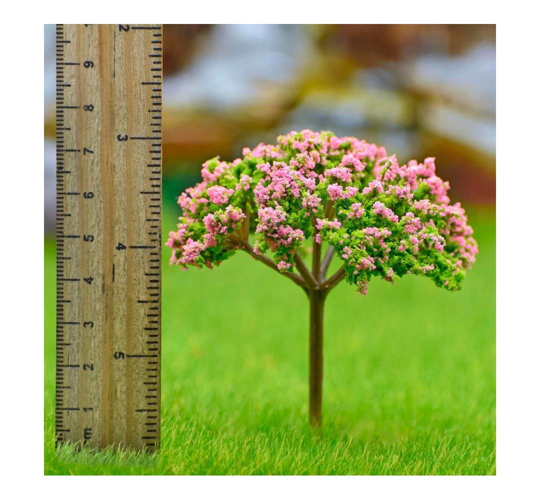 Artificial Miniature Tree 1 Pcs Green & Pink TL-75GPK