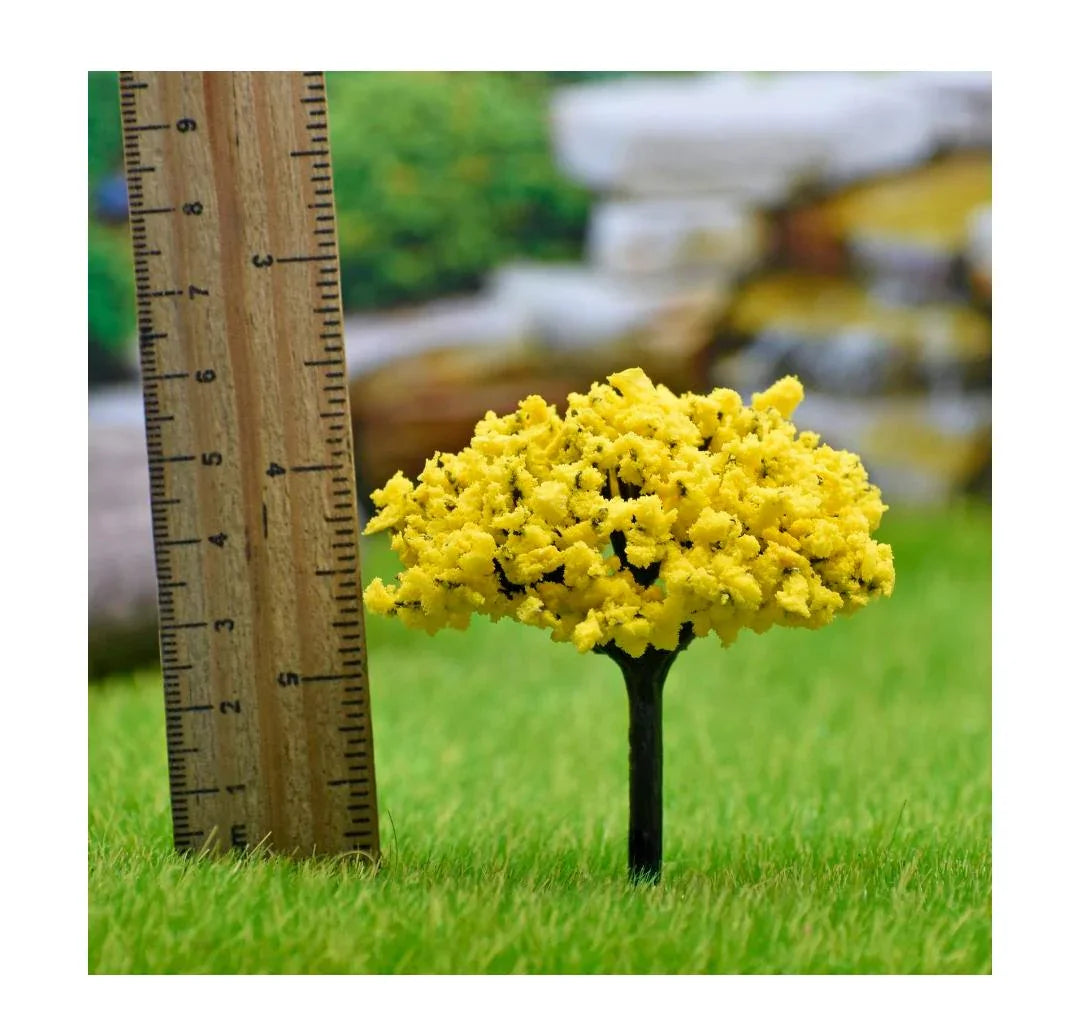 Artificial Miniature Yellow & Green Tree 1pc TL-60YW