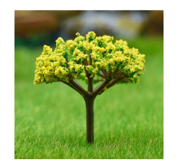Artificial Miniature Tree 1 Pcs Green & Yellow TL-60GYW