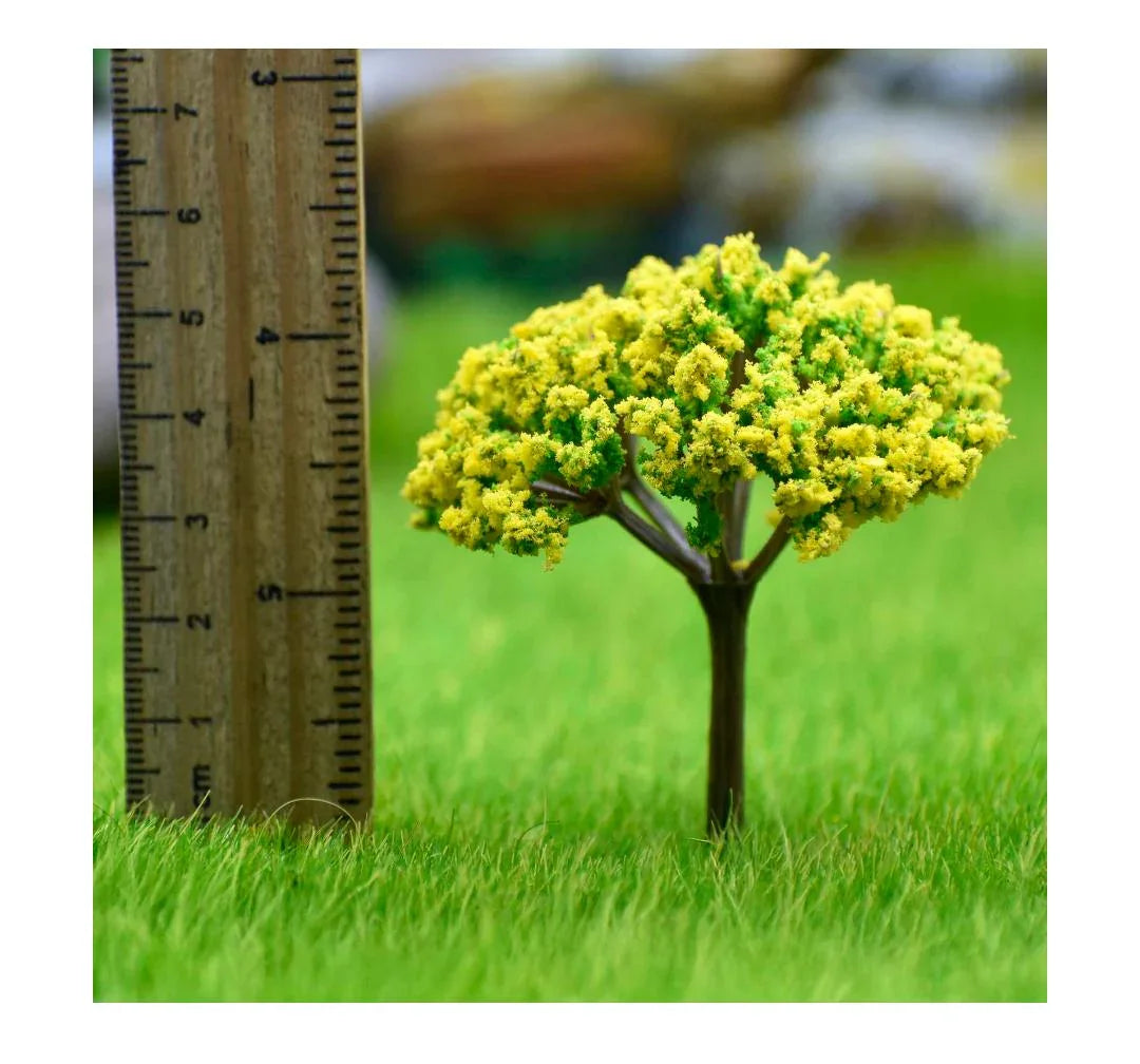 Artificial Miniature Tree 1 Pcs Green & Yellow TL-60GYW