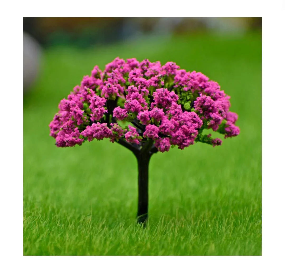 Artificial Miniature Tree 1 Pcs Green & Pink TL-60GPK