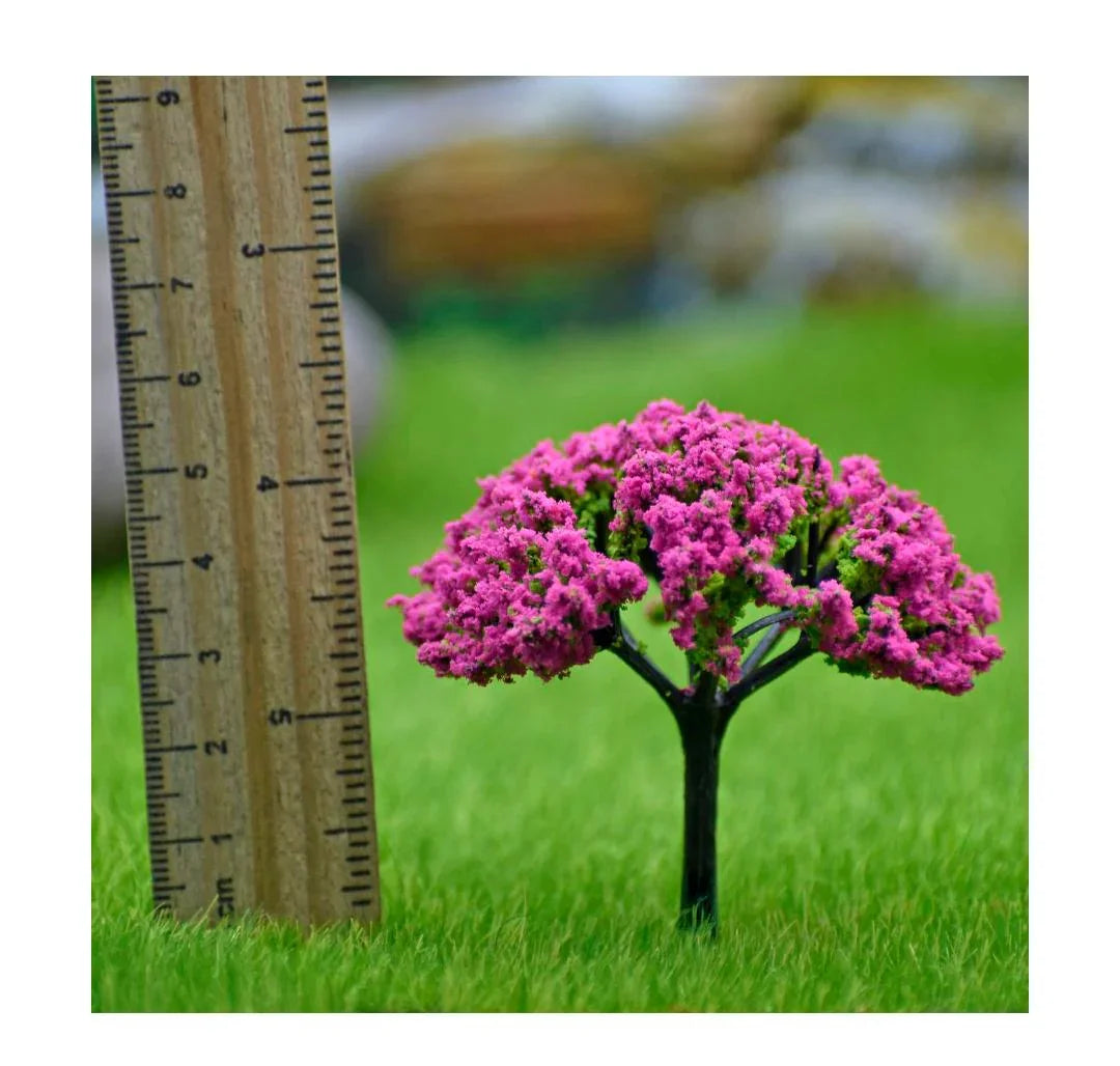 Artificial Miniature Tree 1 Pcs Green & Pink TL-60GPK