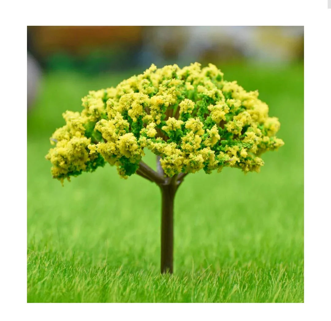 Artificial Miniature Green & Yellow Tree 1pc TL-40GYW