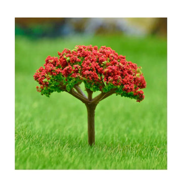 Artificial Miniature Green & Red Tree 1pc TL-40GRD
