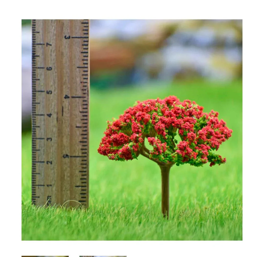 Artificial Miniature Green & Red Tree 1pc TL-40GRD