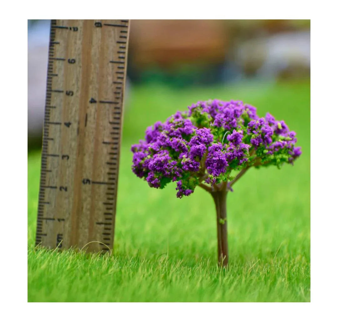Artificial Miniature Green & Purple Tree 1pc TL-40GPE