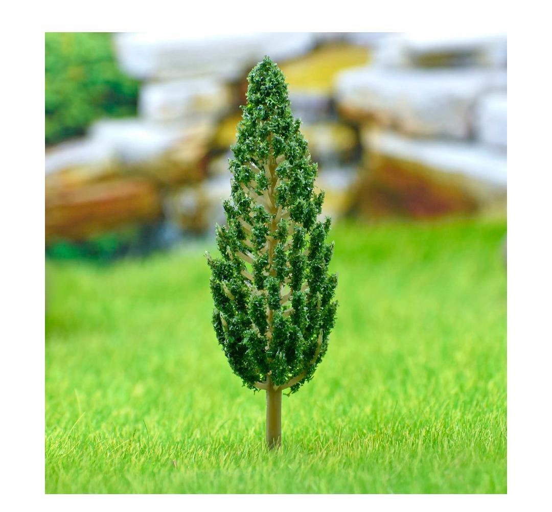 Artificial Miniature Thuja Dark Green Tree 1 pc S-95GN