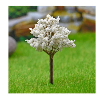 Artificial Miniature Tree 1 Pcs White 018-80WE