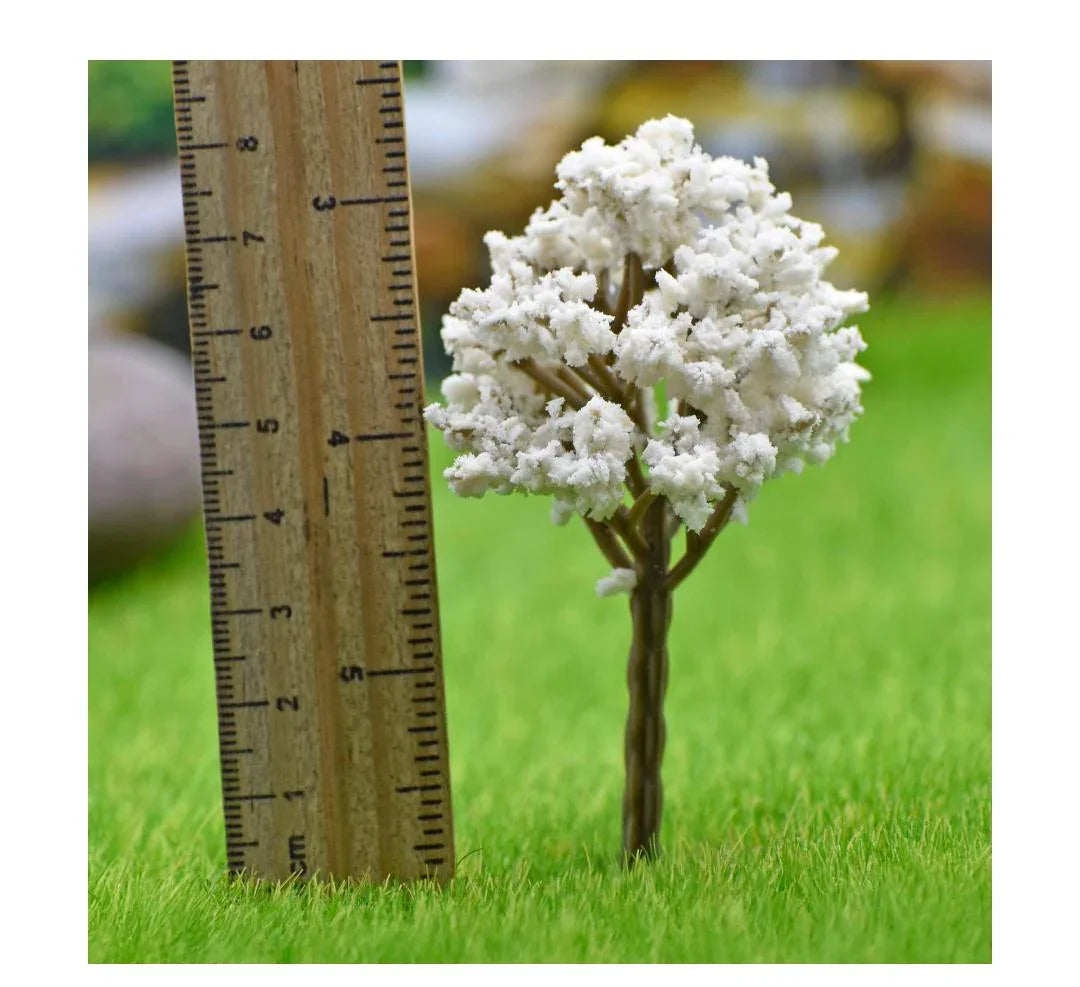 Artificial Miniature Tree 1 Pcs White 018-80WE