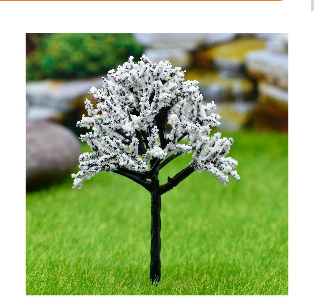 Artificial Miniature White Tree 1pc 018-100WE