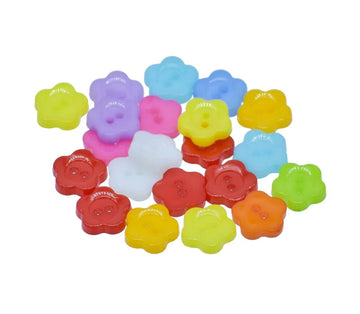 Jags Craft Decorative Button Flower 18L 20Pc JCDBP28