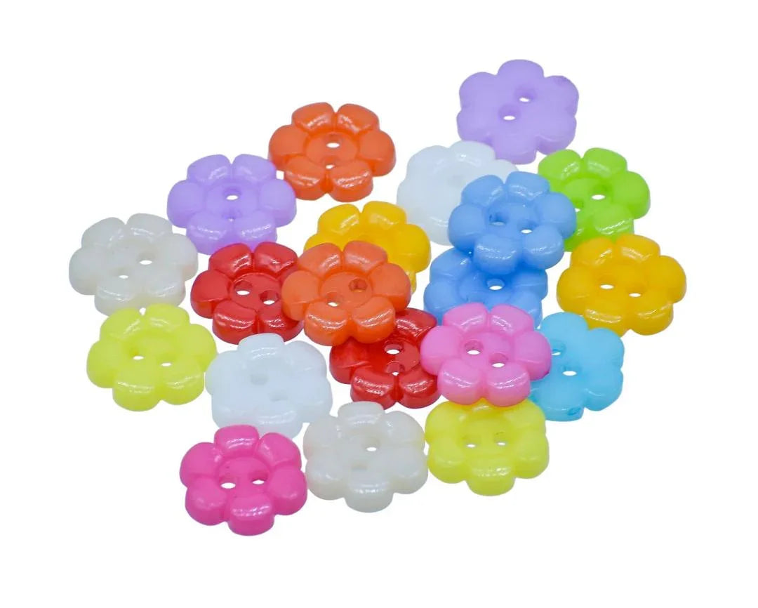 Jags Craft Decorative Button Flower 24L 20Pc JCDBP21