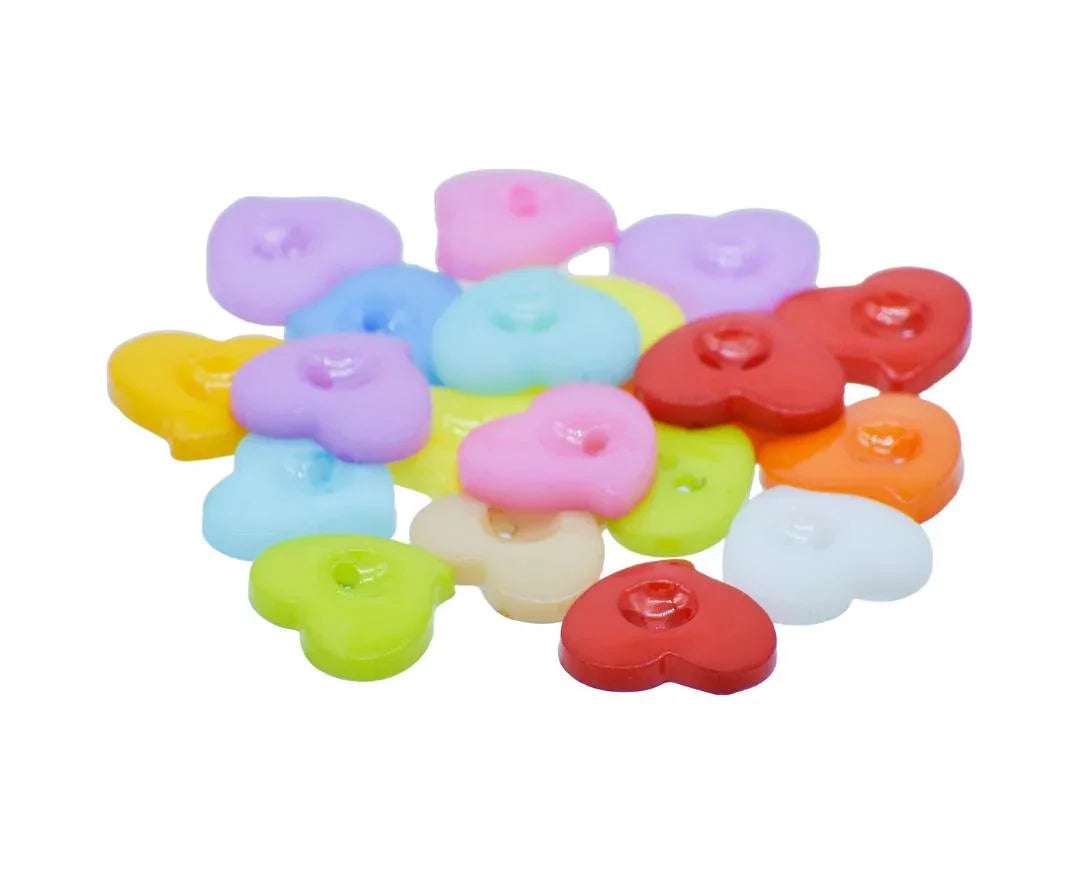 Jags Craft Decorative Button Heart 24L 20Pc JCDBP16