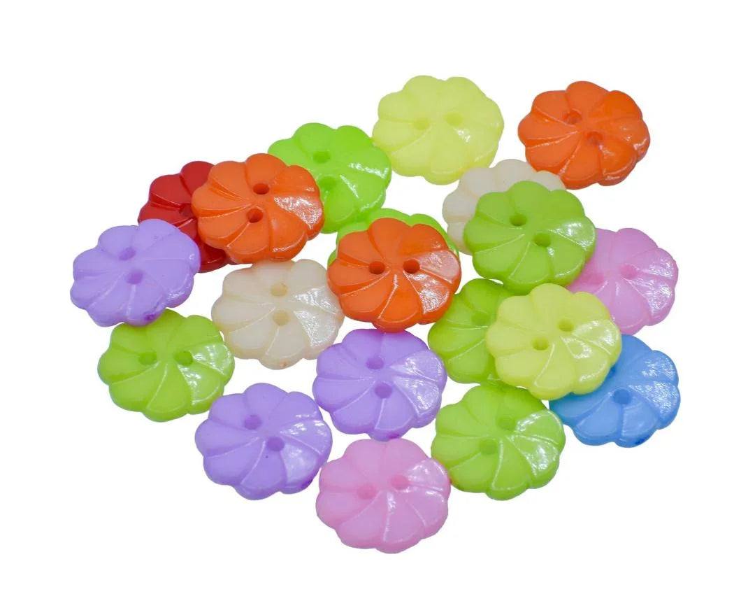 Jags Craft Decorative Button Flower 28L 20Pc JCDBP06