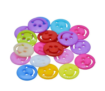 Jags Craft Decorative Button Smiley 28L 20Pc JCDBP03