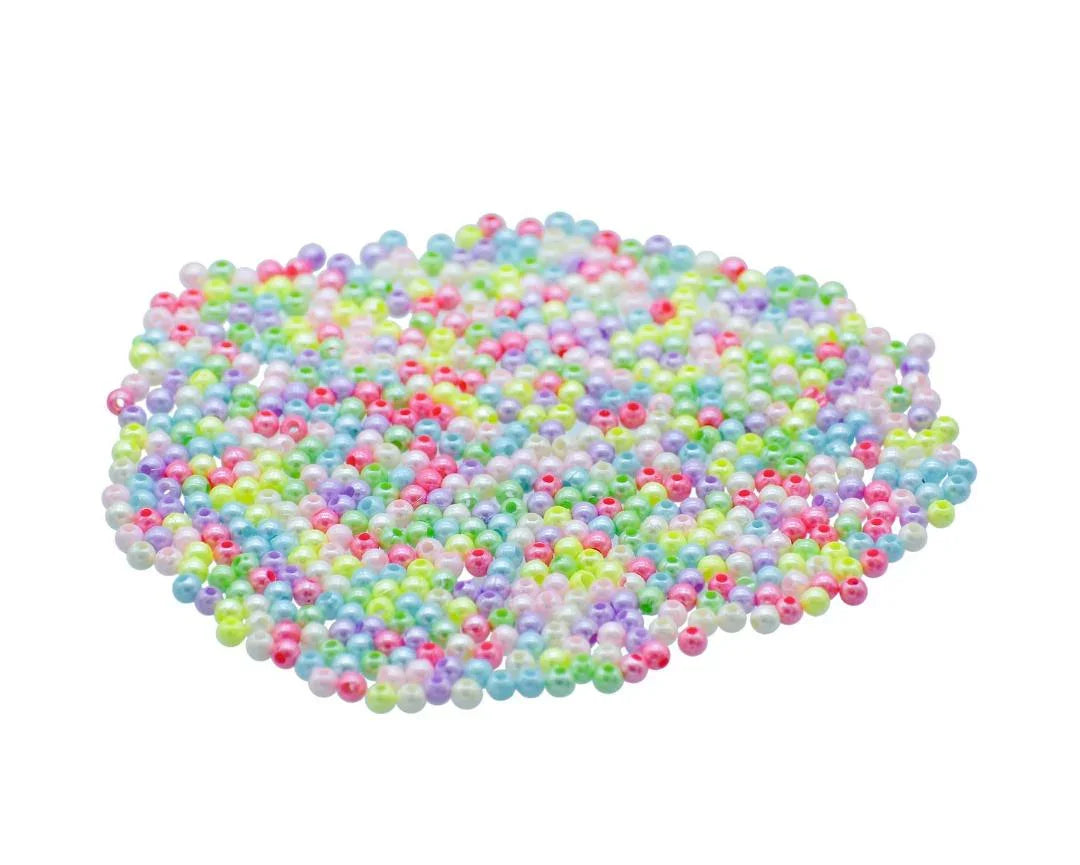 Jags Craft Beads Pastel Colours 4MM 20Gsm JCBP00