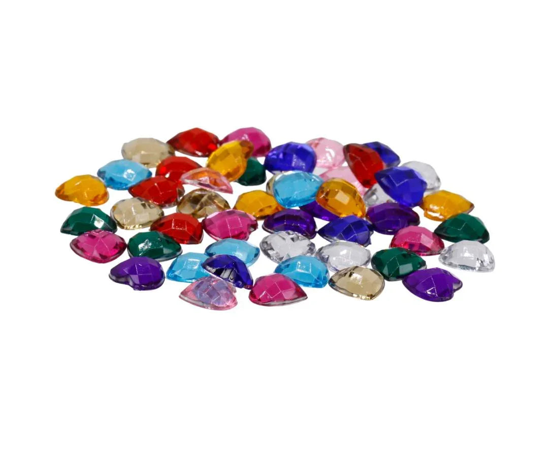 Jags Kundan Stone Diamond Heart Mini Small T10 50Pcs JT10H-7