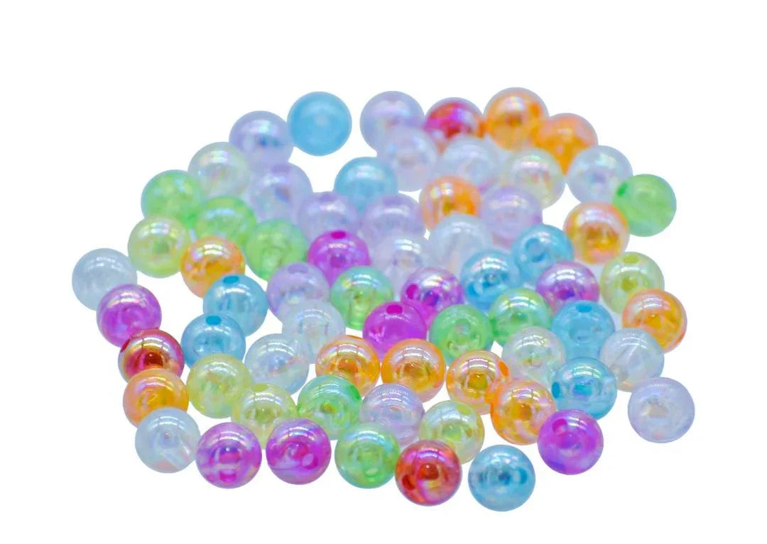 Jags Beads Crystal Rainbow Multicolor 8MM 20Gsm JCPS8MM